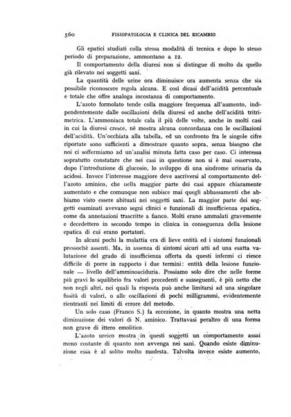 Archivio per lo studio della fisiopatologia e clinica del ricambio rassegna bimestrale