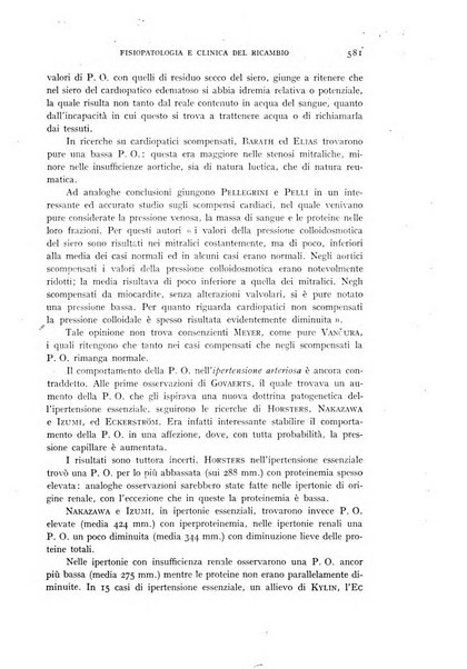 Archivio per lo studio della fisiopatologia e clinica del ricambio rassegna bimestrale