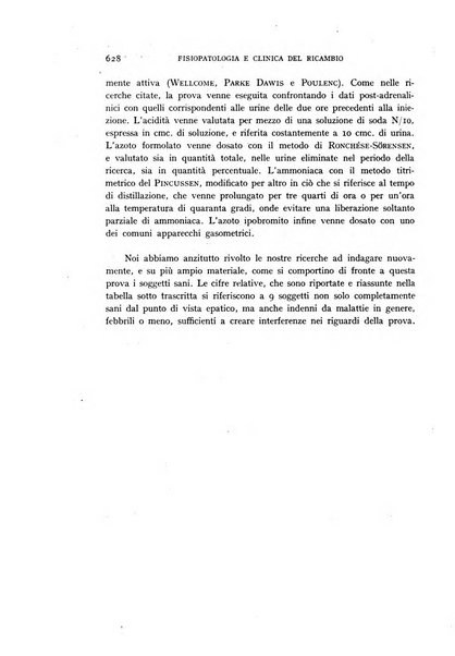 Archivio per lo studio della fisiopatologia e clinica del ricambio rassegna bimestrale