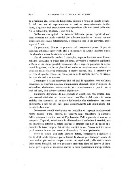 Archivio per lo studio della fisiopatologia e clinica del ricambio rassegna bimestrale