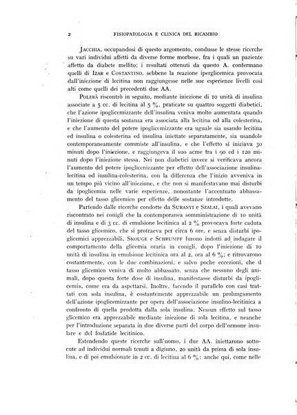 Archivio per lo studio della fisiopatologia e clinica del ricambio rassegna bimestrale