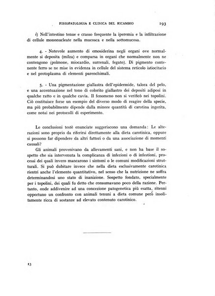 Archivio per lo studio della fisiopatologia e clinica del ricambio rassegna bimestrale