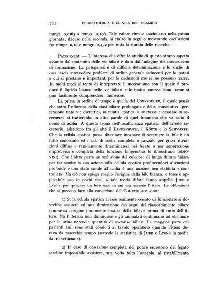 Archivio per lo studio della fisiopatologia e clinica del ricambio rassegna bimestrale