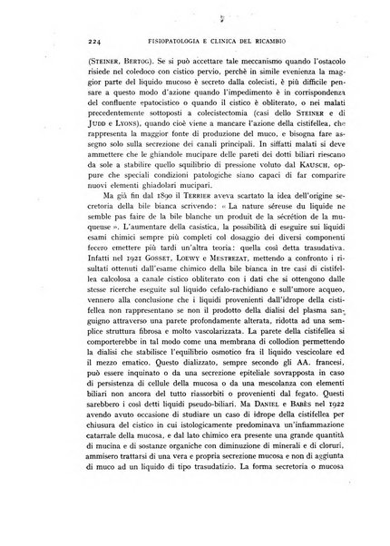 Archivio per lo studio della fisiopatologia e clinica del ricambio rassegna bimestrale