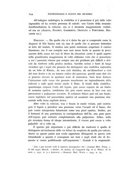 Archivio per lo studio della fisiopatologia e clinica del ricambio rassegna bimestrale