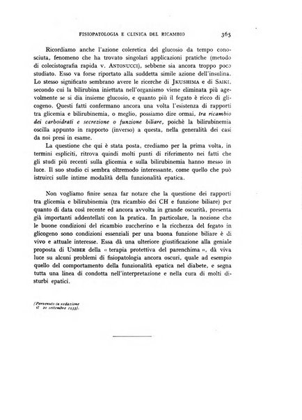 Archivio per lo studio della fisiopatologia e clinica del ricambio rassegna bimestrale