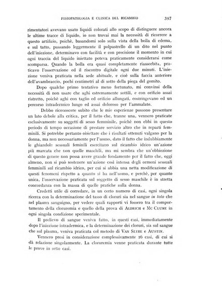 Archivio per lo studio della fisiopatologia e clinica del ricambio rassegna bimestrale