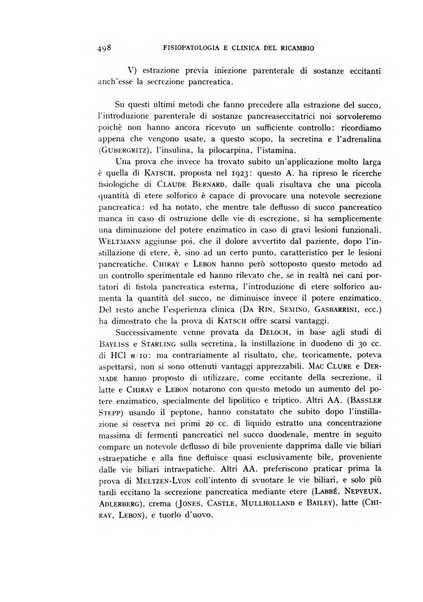 Archivio per lo studio della fisiopatologia e clinica del ricambio rassegna bimestrale