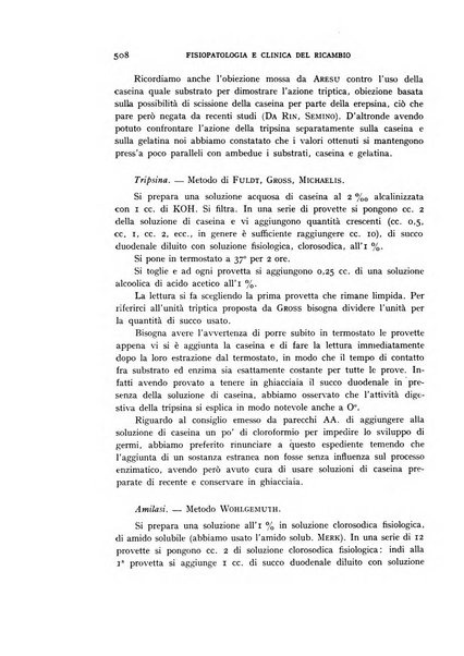 Archivio per lo studio della fisiopatologia e clinica del ricambio rassegna bimestrale