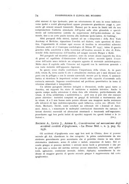 Archivio per lo studio della fisiopatologia e clinica del ricambio rassegna bimestrale