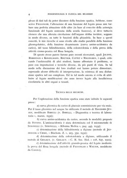 Archivio per lo studio della fisiopatologia e clinica del ricambio rassegna bimestrale