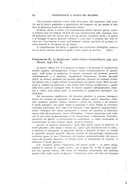 Archivio per lo studio della fisiopatologia e clinica del ricambio rassegna bimestrale