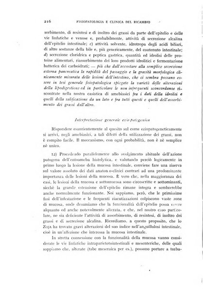 Archivio per lo studio della fisiopatologia e clinica del ricambio rassegna bimestrale