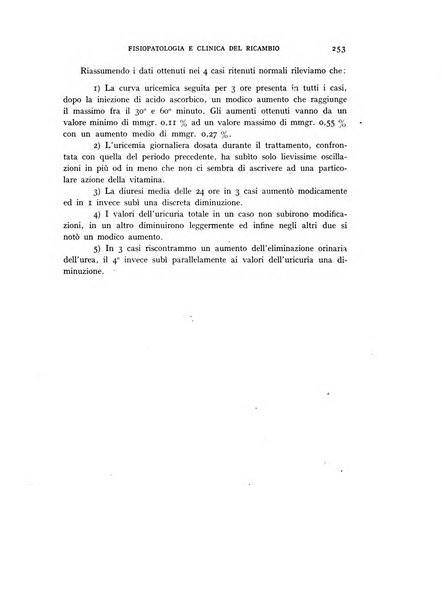 Archivio per lo studio della fisiopatologia e clinica del ricambio rassegna bimestrale