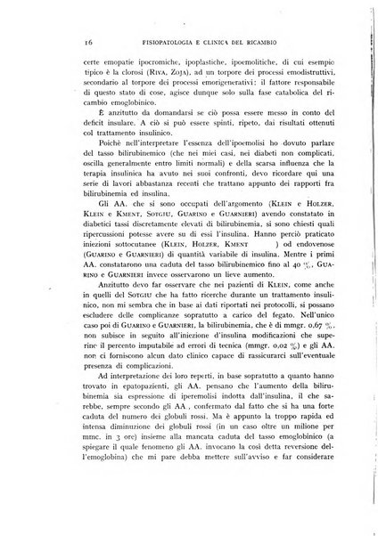 Archivio per lo studio della fisiopatologia e clinica del ricambio rassegna bimestrale