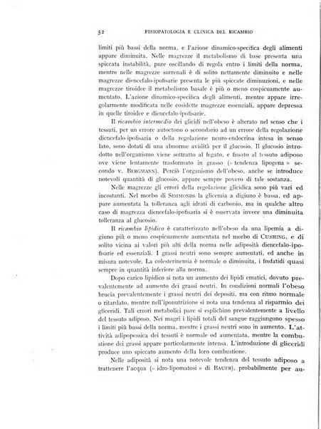 Archivio per lo studio della fisiopatologia e clinica del ricambio rassegna bimestrale