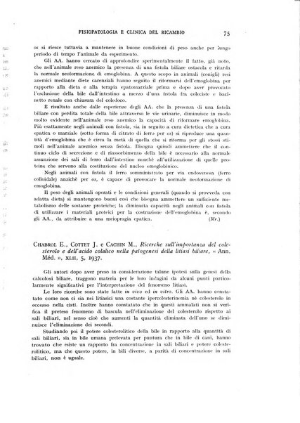 Archivio per lo studio della fisiopatologia e clinica del ricambio rassegna bimestrale