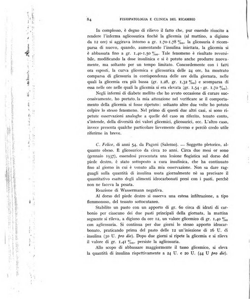 Archivio per lo studio della fisiopatologia e clinica del ricambio rassegna bimestrale