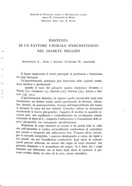 Archivio per lo studio della fisiopatologia e clinica del ricambio rassegna bimestrale