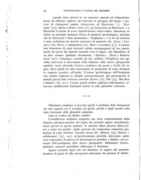 Archivio per lo studio della fisiopatologia e clinica del ricambio rassegna bimestrale