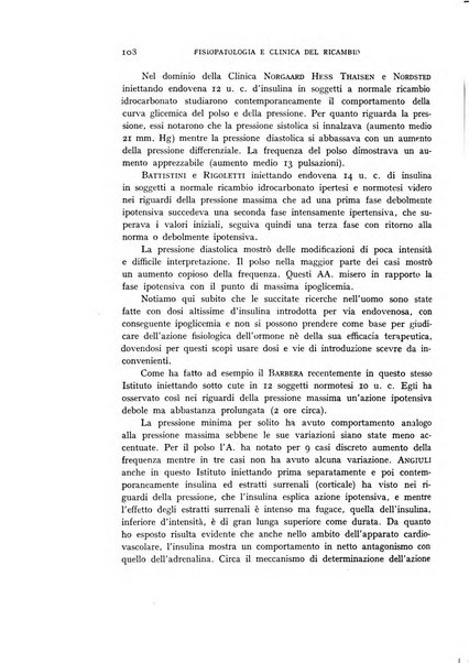 Archivio per lo studio della fisiopatologia e clinica del ricambio rassegna bimestrale