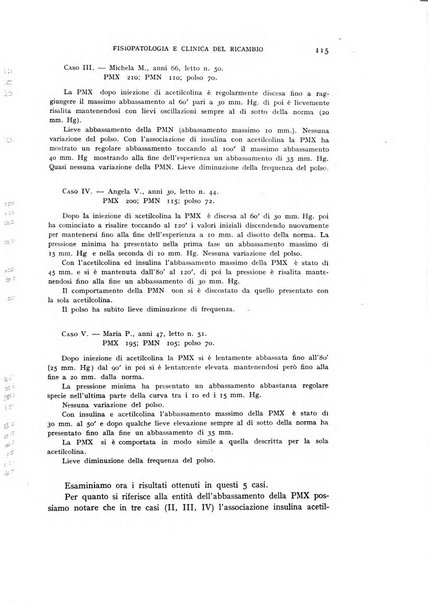 Archivio per lo studio della fisiopatologia e clinica del ricambio rassegna bimestrale