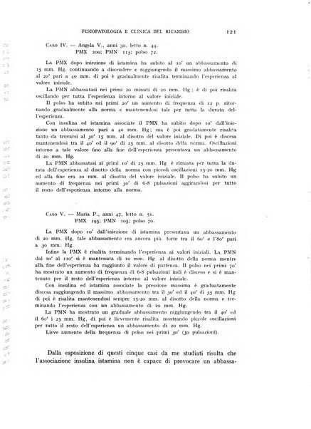 Archivio per lo studio della fisiopatologia e clinica del ricambio rassegna bimestrale