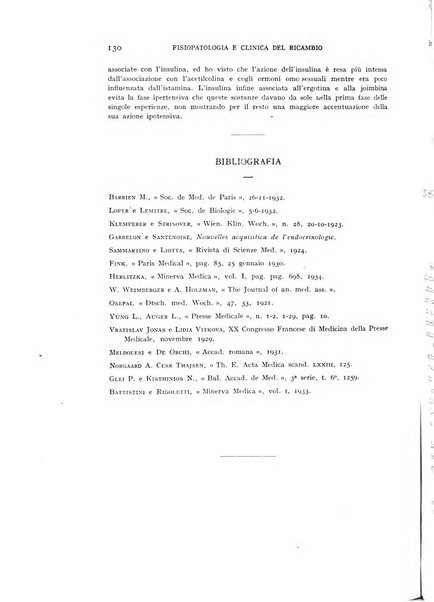 Archivio per lo studio della fisiopatologia e clinica del ricambio rassegna bimestrale