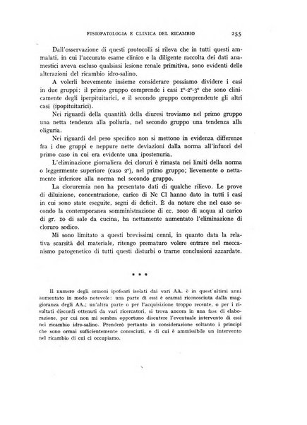 Archivio per lo studio della fisiopatologia e clinica del ricambio rassegna bimestrale