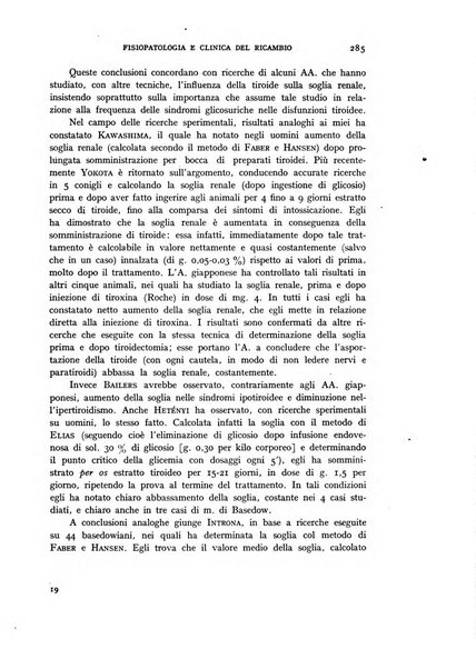 Archivio per lo studio della fisiopatologia e clinica del ricambio rassegna bimestrale