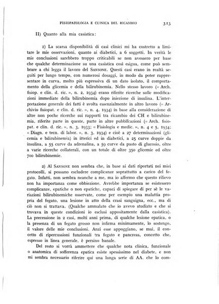 Archivio per lo studio della fisiopatologia e clinica del ricambio rassegna bimestrale