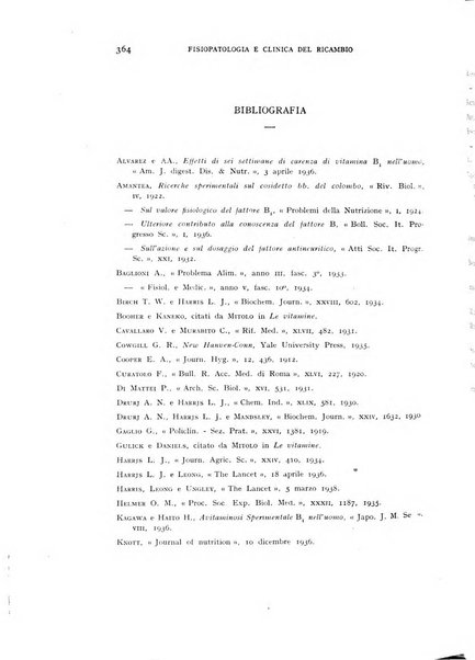 Archivio per lo studio della fisiopatologia e clinica del ricambio rassegna bimestrale