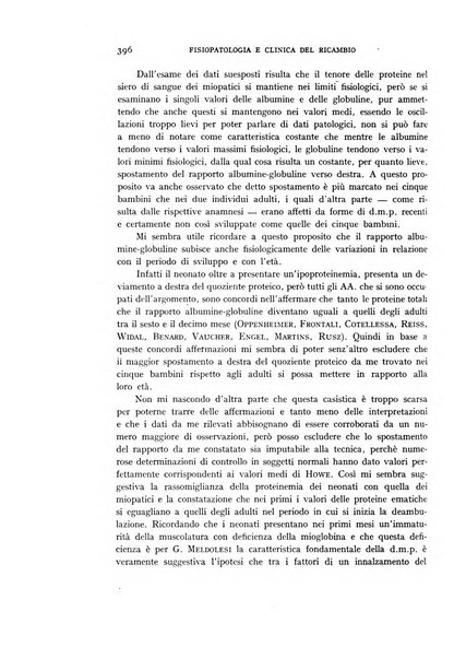 Archivio per lo studio della fisiopatologia e clinica del ricambio rassegna bimestrale