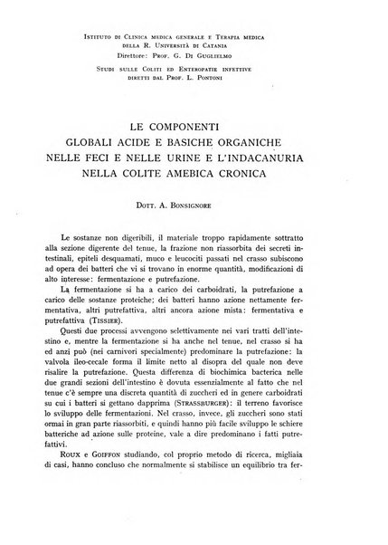 Archivio per lo studio della fisiopatologia e clinica del ricambio rassegna bimestrale