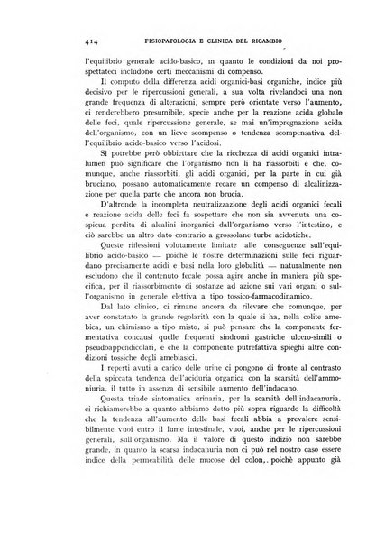 Archivio per lo studio della fisiopatologia e clinica del ricambio rassegna bimestrale