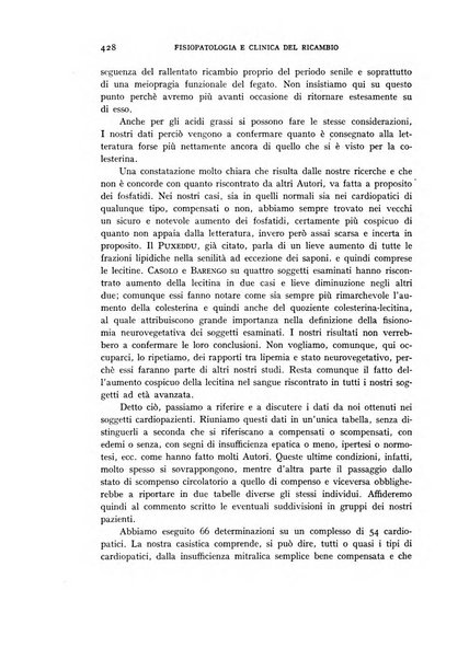 Archivio per lo studio della fisiopatologia e clinica del ricambio rassegna bimestrale