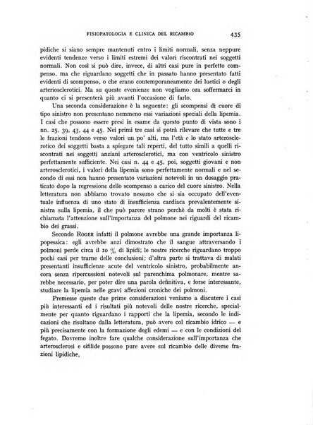 Archivio per lo studio della fisiopatologia e clinica del ricambio rassegna bimestrale