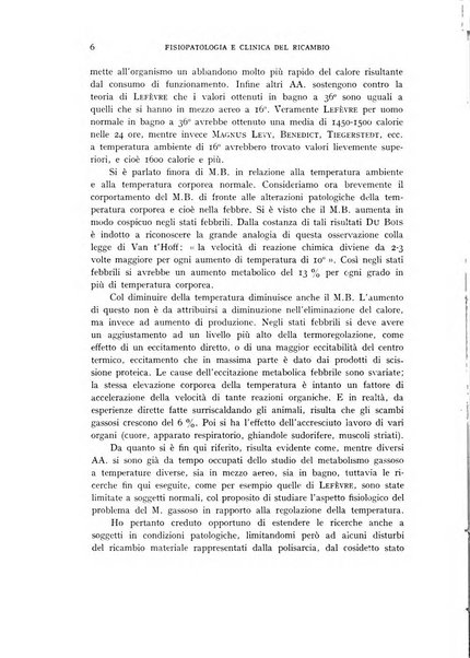 Archivio per lo studio della fisiopatologia e clinica del ricambio rassegna bimestrale