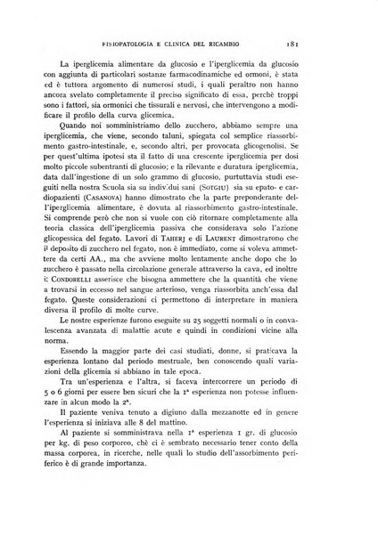 Archivio per lo studio della fisiopatologia e clinica del ricambio rassegna bimestrale