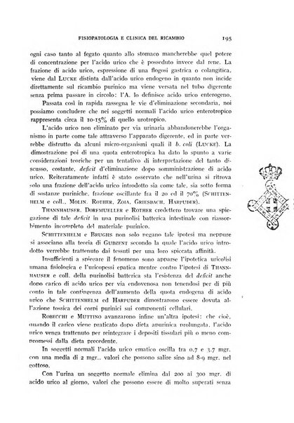 Archivio per lo studio della fisiopatologia e clinica del ricambio rassegna bimestrale