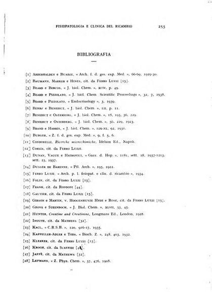 Archivio per lo studio della fisiopatologia e clinica del ricambio rassegna bimestrale