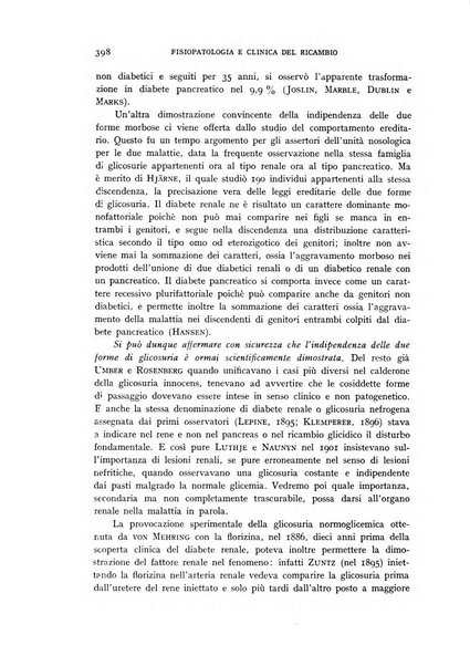 Archivio per lo studio della fisiopatologia e clinica del ricambio rassegna bimestrale