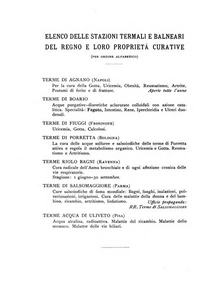 Archivio per lo studio della fisiopatologia e clinica del ricambio rassegna bimestrale