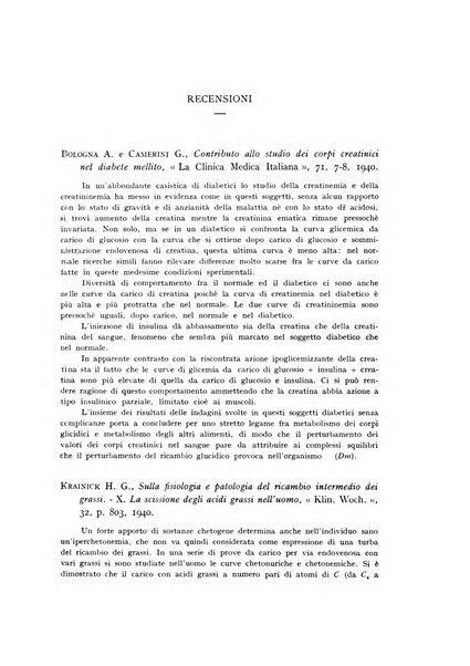 Archivio per lo studio della fisiopatologia e clinica del ricambio rassegna bimestrale