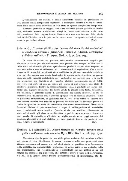 Archivio per lo studio della fisiopatologia e clinica del ricambio rassegna bimestrale