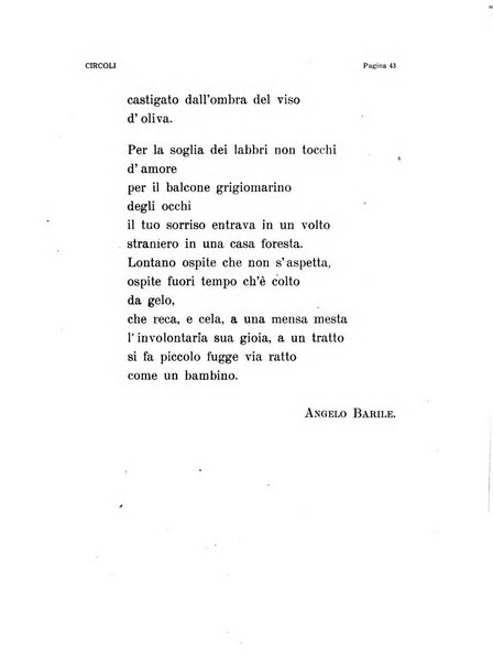 Circoli rivista di poesia