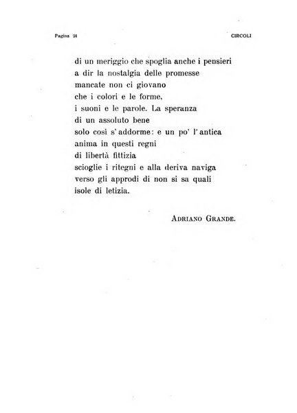 Circoli rivista di poesia