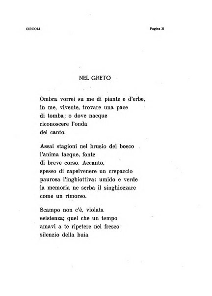 Circoli rivista di poesia