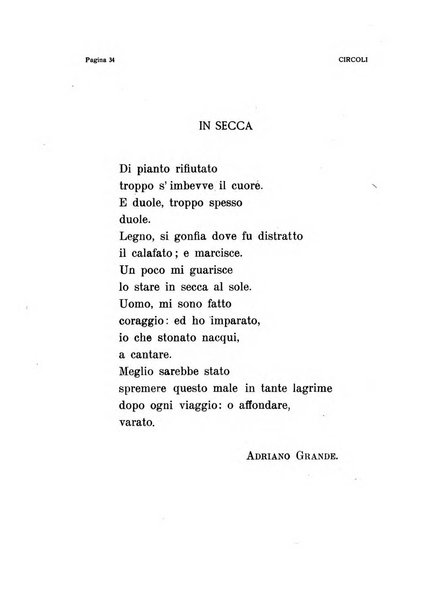 Circoli rivista di poesia