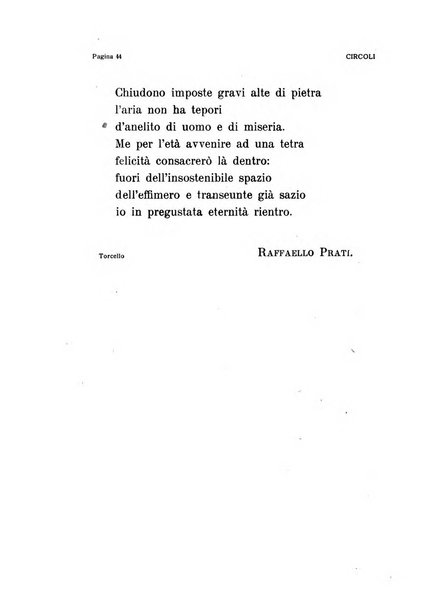 Circoli rivista di poesia